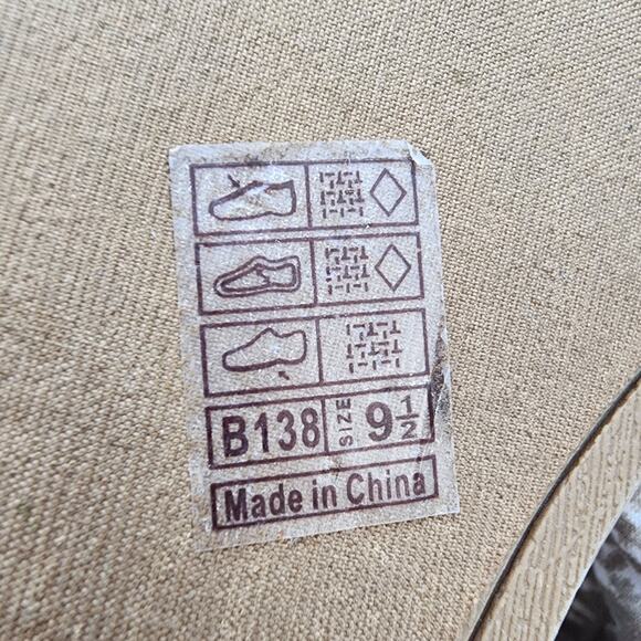 Blowfish Malibu Sandal Booties Flats Size 9.5 Brown Gladiator Fabric Open Toe - Picture 9 of 11